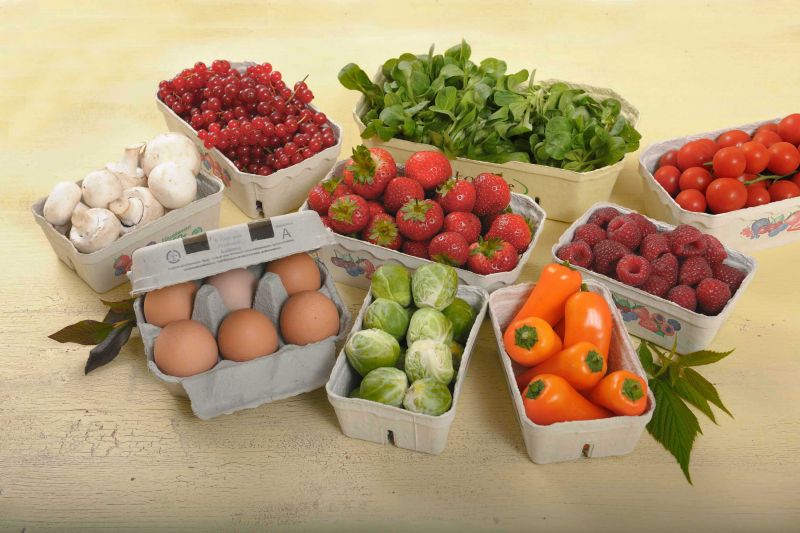 Verpackungsmaterial für jedes Obst und Gemüse